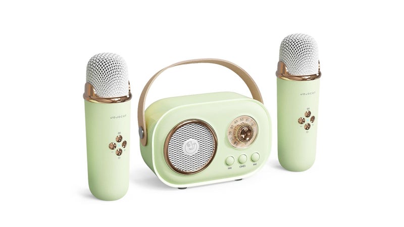 Tiktok-Style Wireless Dual Microphone Speaker Integrated Wireless Bluetooth Karaoke For Children And Family Singing - Image 1