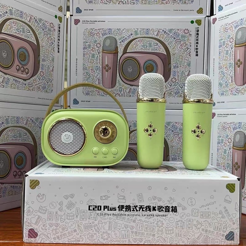 Tiktok-Style Wireless Dual Microphone Speaker Integrated Wireless Bluetooth Karaoke For Children And Family Singing - Image 5
