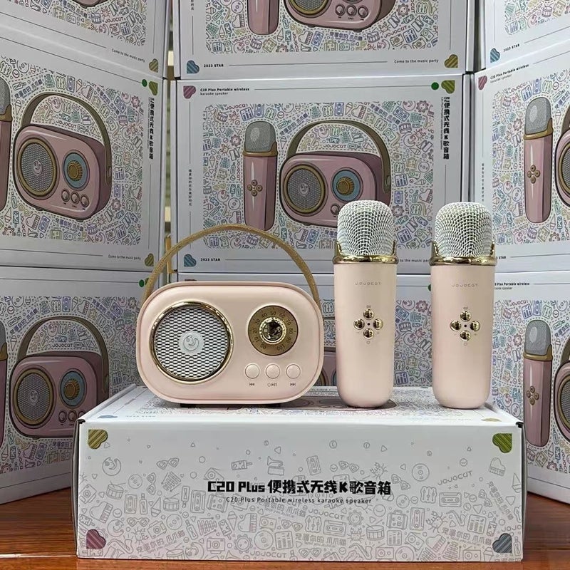 Tiktok-Style Wireless Dual Microphone Speaker Integrated Wireless Bluetooth Karaoke For Children And Family Singing - Image 4