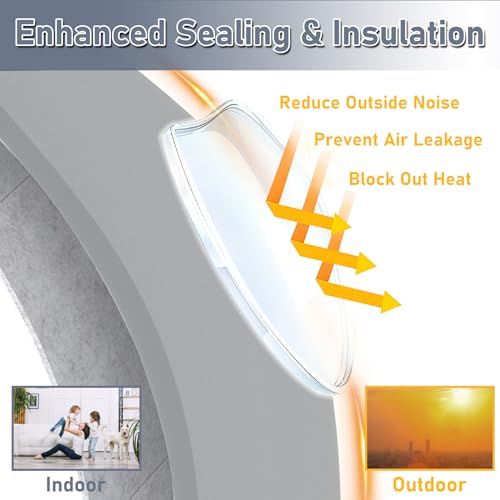 Flamorrow Insulated Foam Panels for Portable AC Window Seal Kit, Sturdy & Thick Air Conditioner Insulating Panel, Adjustable AC Window Seal Panels for Seal Heat, Fill Gap, Reduce Noise, 3 Pack - Image 2