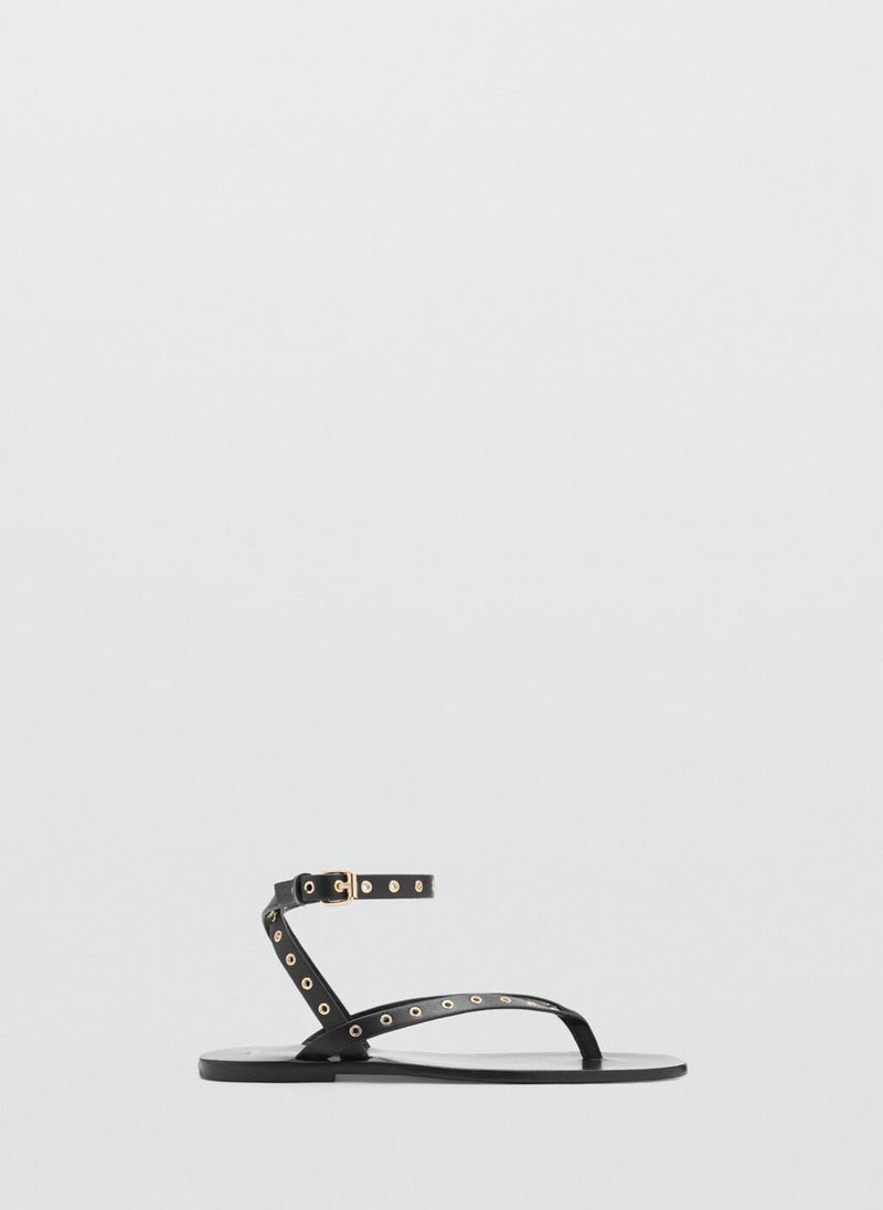 MANGO Die-Cut Straps Sandals  - Image 1