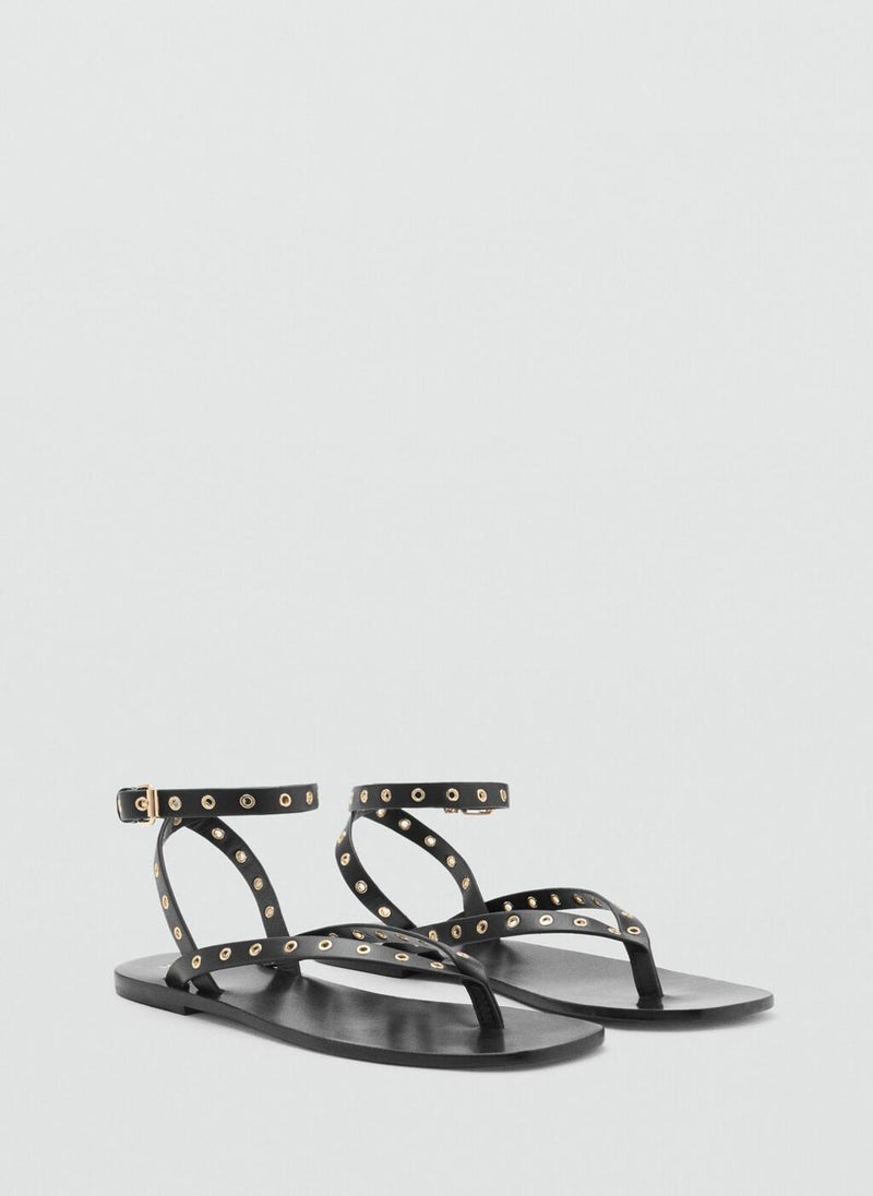 MANGO Die-Cut Straps Sandals  - Image 2