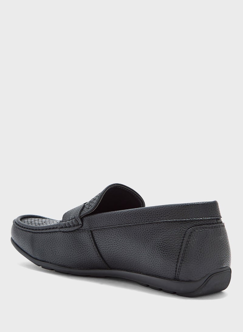 Robert Wood Textured Formal Loafers  - Image 2