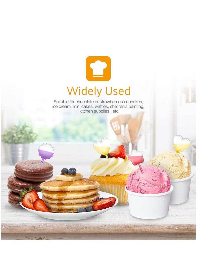 200pcs 4ml Cupcake Pipettes Mini Disposable Transfer Pipettes Squeeze Dropper Liquid Injector Pipettes for Jam Strawberries Cupcake Chocolate Birthday Party and Holiday Decoration - Image 3