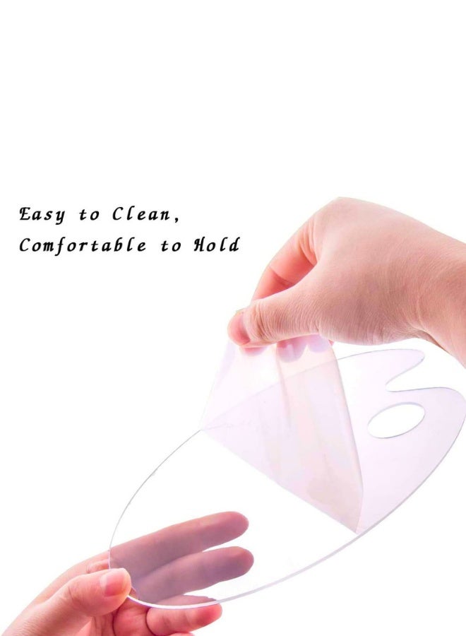 تشيس اب لوحة ألوان فنية أكريليك شفافة قابلة لإعادة الاستخدام، مقاس 8 × 11.8 بوصة، لوحة رسم بيضاوية الشكل، ألوان غير لاصقة، قابلة للغسل بفتحة الإبهام، لوازم الرسم الفنية والحرفية للأطفال أو المحترفين - Image 2