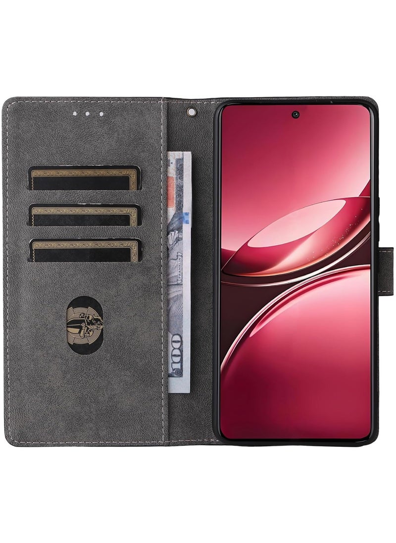 Phone Case for vivo V50 5G with RFID Security Protection Flip PU Leather Wallet Case with Card Holder Shockproof Protective Cover