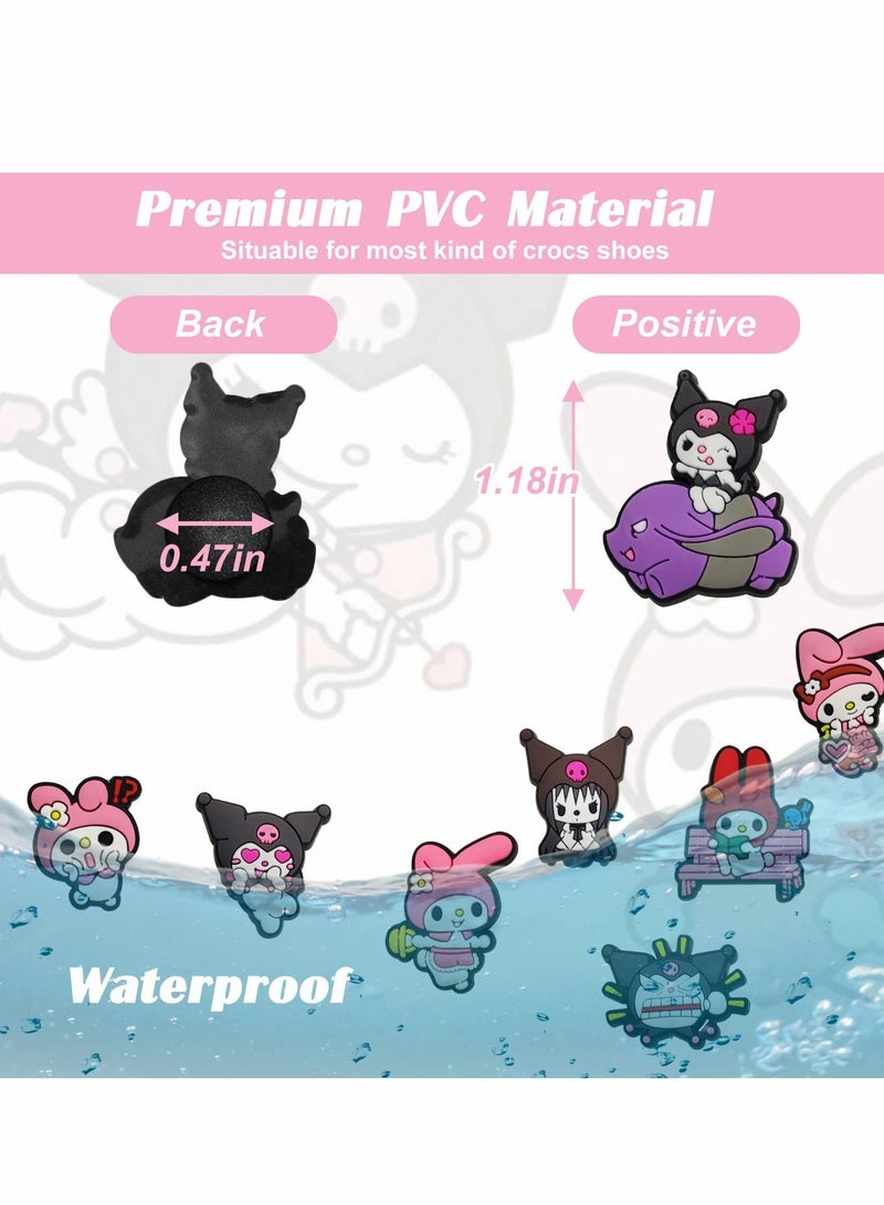 Excefore زينة أحذية تمائم 18 قطعة تمائم كروكس لدبوس حذاء حفلات زينة سوار تمائم صغير للمعصم للرجال والنساء والأطفال - Image 4