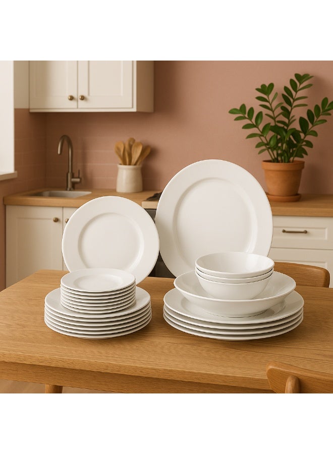 Dania 32 Pieces Pure Porcelain Dinner Set Suitable for 6 People - Image 1