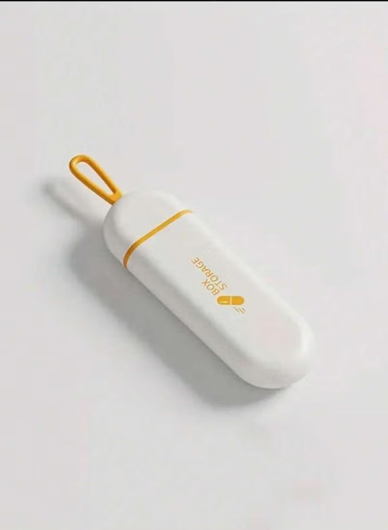 العامه صندوق حبوب منع الحمل المضغوط والمتين المضاد للرطوبة من ثلاث مقصورات - ختم مقاوم للماء ، مادة ABS صديقة للبيئة ، سعة كبيرة ، مثالي للسفر ، الاستخدام اليومي ، تخزين الأدوية ، وسهولة الحمل - Image 1