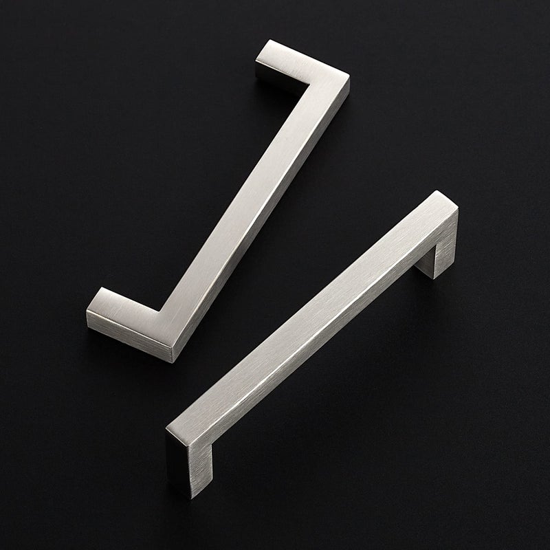 Ravinte 30 Pack Cabinet Handles Square Cabinets Cupboard Handles Brushed Nickel Drawer Pulls Stainless Steel Kitchen Cabinet Pulls Cabinet Hardware Drawer Handles 5 inch Hole Center - Image 2