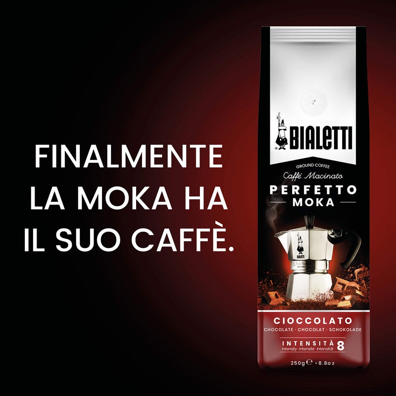Bialetti - Perfetto Moka Cioccolato: Medium Roasting Ground Coffee, Chocolate Aroma, 8.8 Oz - 250g, Bag with Flavour-Saving Valve - Image 5