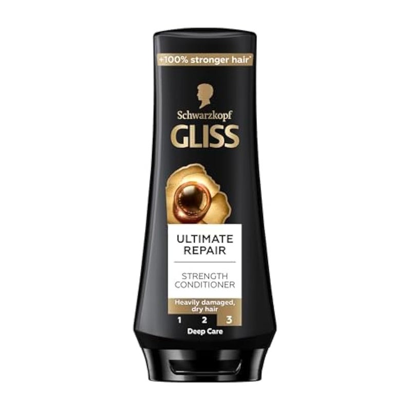 Gliss Ultimate Repair Strength Conditioner, 360ml — Restore the strength of your hair with this potent conditioner that targets damage and repairs each strand - Image 1