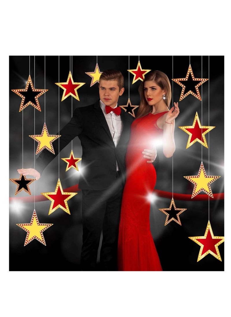 null - 90 Movie Star Cardboard Cutouts for Red Carpet Awards Night, Perfect for Classroom Bulletin Board Decorations and Movie Party Confetti, Made from Durable and Reliable Cardboard Material. - Image 1