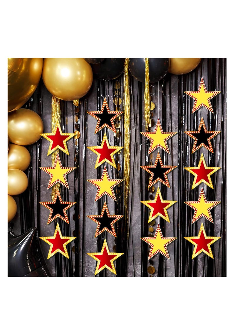 null - 90 Movie Star Cardboard Cutouts for Red Carpet Awards Night, Perfect for Classroom Bulletin Board Decorations and Movie Party Confetti, Made from Durable and Reliable Cardboard Material. - Image 1