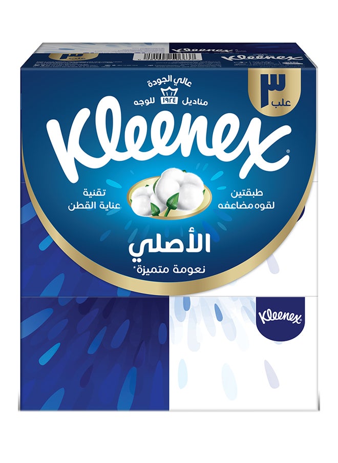 كلينيكس منديل وجه أصلي ١٥٢ منديل عبوة من 3 قطع  - Image 1