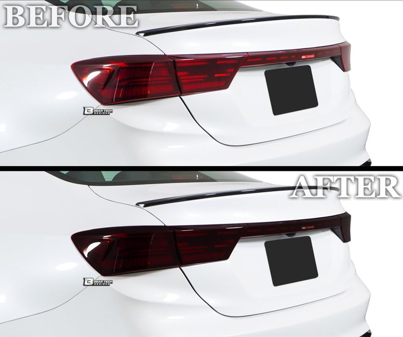 BOGAR TECH DESIGNS Full Headlight Taillight Reflector Sidemarker Head Tail Light Tint Kit Compatible with Kia Forte 2022-2024, Dark Smoke - Image 4