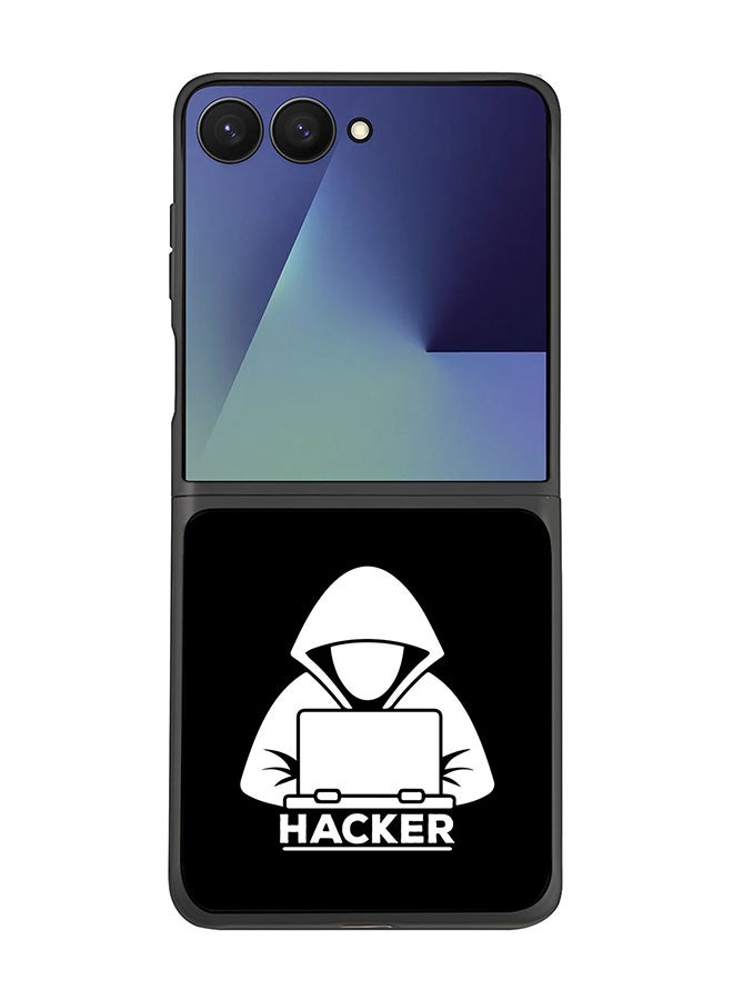 Stylizedd For Samsung Galaxy Z Flip7 Case,Slim fit Camera Protection, Shockproof Thin Phone cover  - Hacker