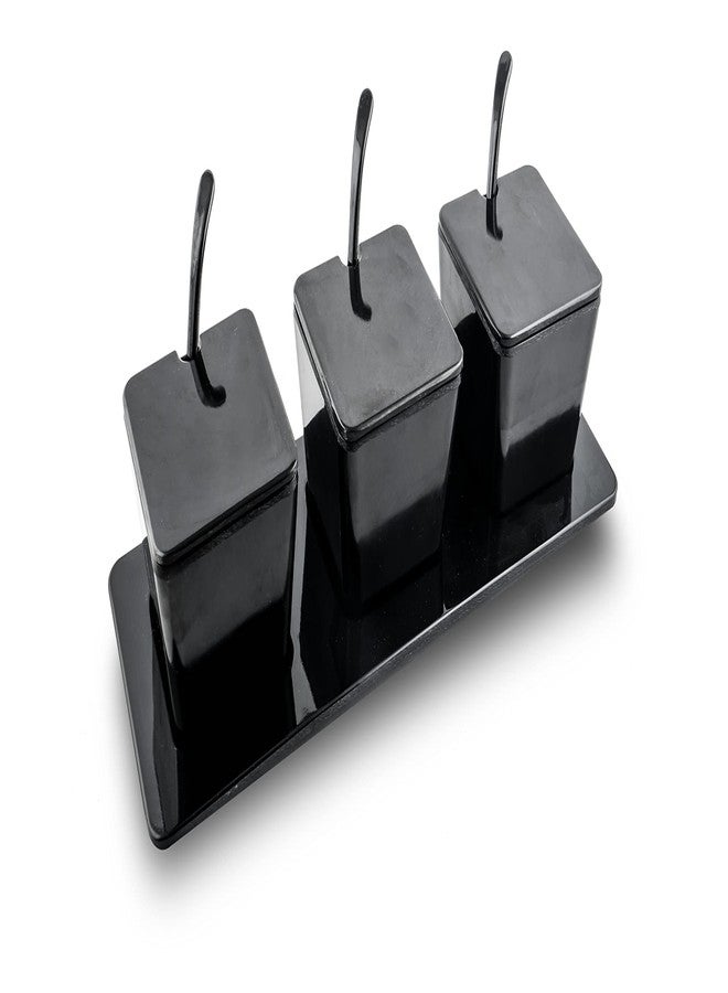 Superware | Pure Melamine | Condiment Set - Black (10 pcs.) | Stain Free, Glazed Finish - Image 1