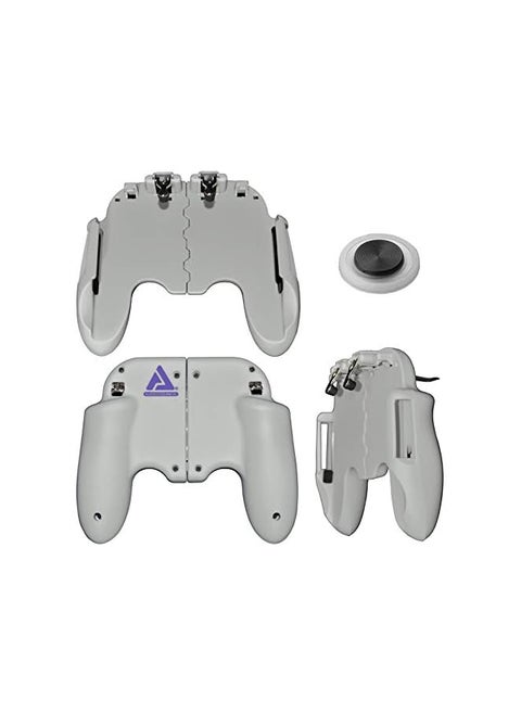 Mobile Game Controller Pubg Mobile Controller Gamepad With Joystick Mobile Trigger For 4 7 Inch Mobile Phones Gray Purple