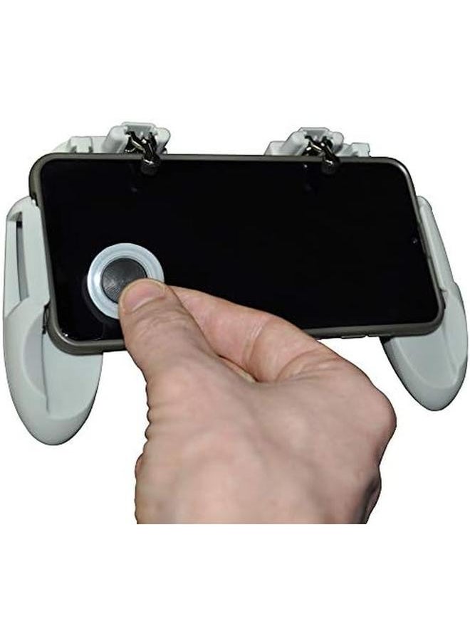 erorex - Mobile Game Controller Pubg Mobile Controller Gamepad With Joystick Mobile Trigger For 4 7 Inch Mobile Phones Gray Purple - Image 1