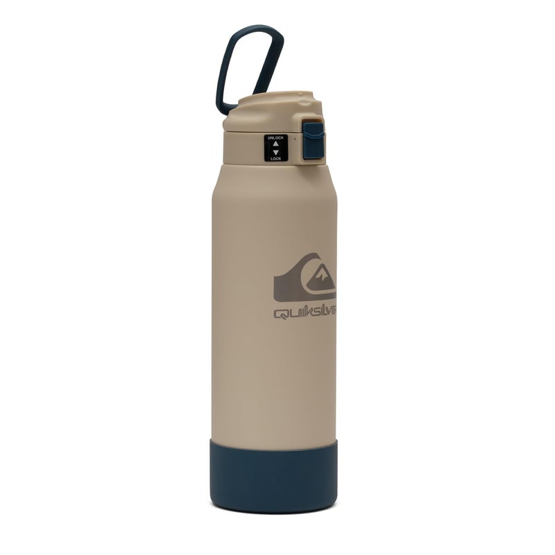 Quiksilver Redondo 32oz Double Wall Stainless Steel Water Bottle, Reusable Sports Bottle with Leak-Proof Lid, Non-Slip Rubber Base, Carrier Handle, insulated Tumblers, 24H Hot & Cold Beverage - Image 2