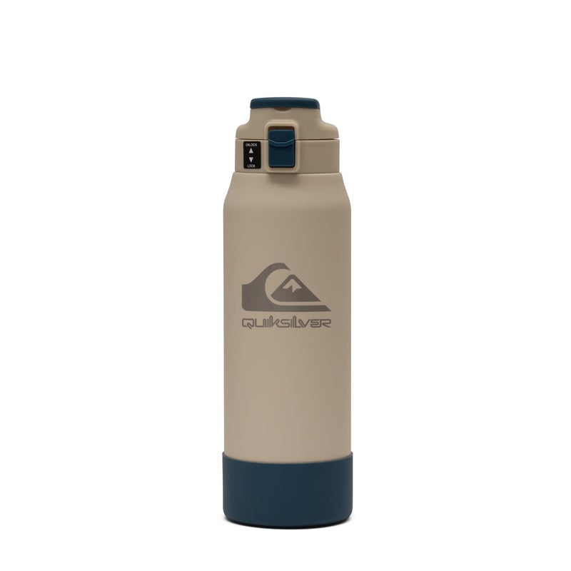 Quiksilver Redondo 32oz Double Wall Stainless Steel Water Bottle, Reusable Sports Bottle with Leak-Proof Lid, Non-Slip Rubber Base, Carrier Handle, insulated Tumblers, 24H Hot & Cold Beverage - Image 1