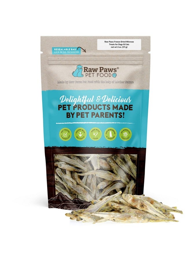 Raw Paws Smelt Freeze Dried Minnows For Cats & Dogs, 2Oz  Minnows For Dogs  Freeze Dried Cat Treats  Fish Dog Treats  Freeze Dried Minnows For Dogs  Freeze Dried Fish Cat Treats, Cat Fish Treats - Image 1