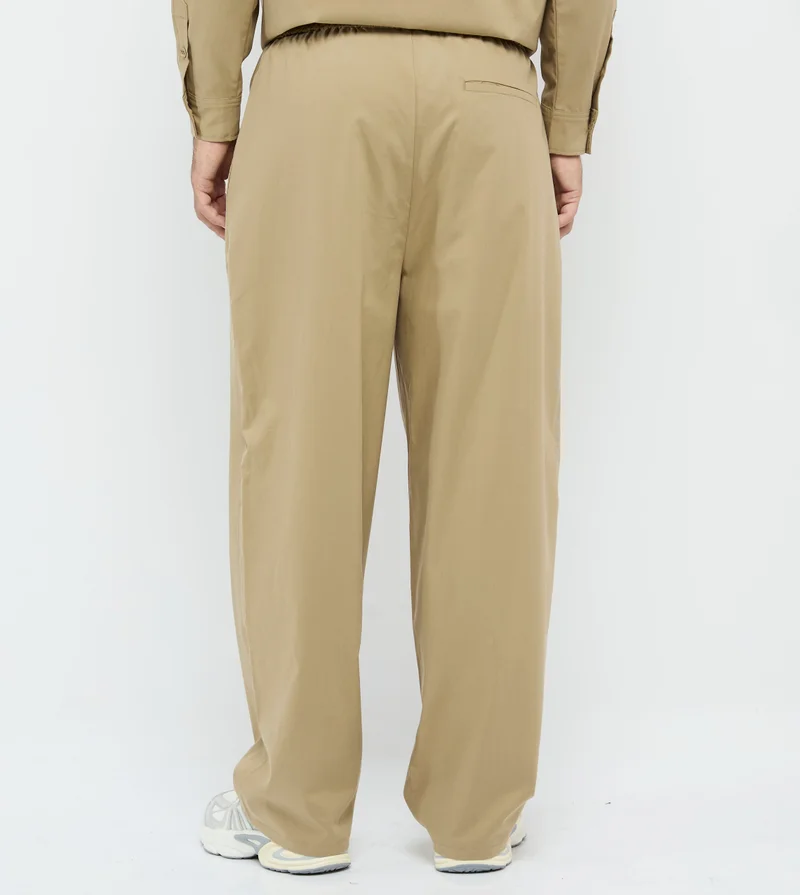 إف5 Men's F5 Wide Leg Tencel Pants - Light Brown