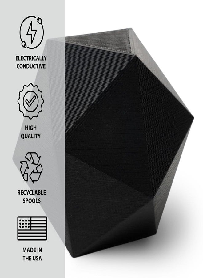 Proto-Pasta Protopasta Electrically Conductive Composite Black PLA 3D Printer Filament for Electrically Conductive 3D Prints | Easy Printing with Low Warp | 1.75mm Filament | 500g with Recyclable Cardboard Spool - Image 5