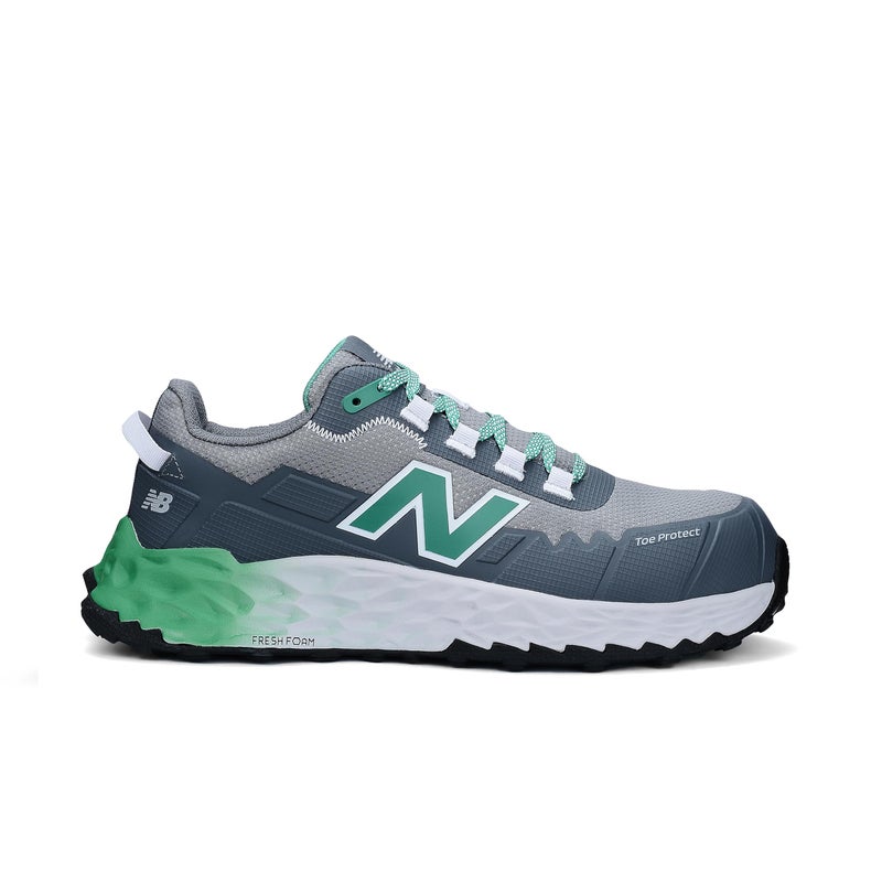 New Balance Fresh Foam Cremorne Composite Toe Safety Shoes for Men Non Slip Electrical Hazard Green Low Rise