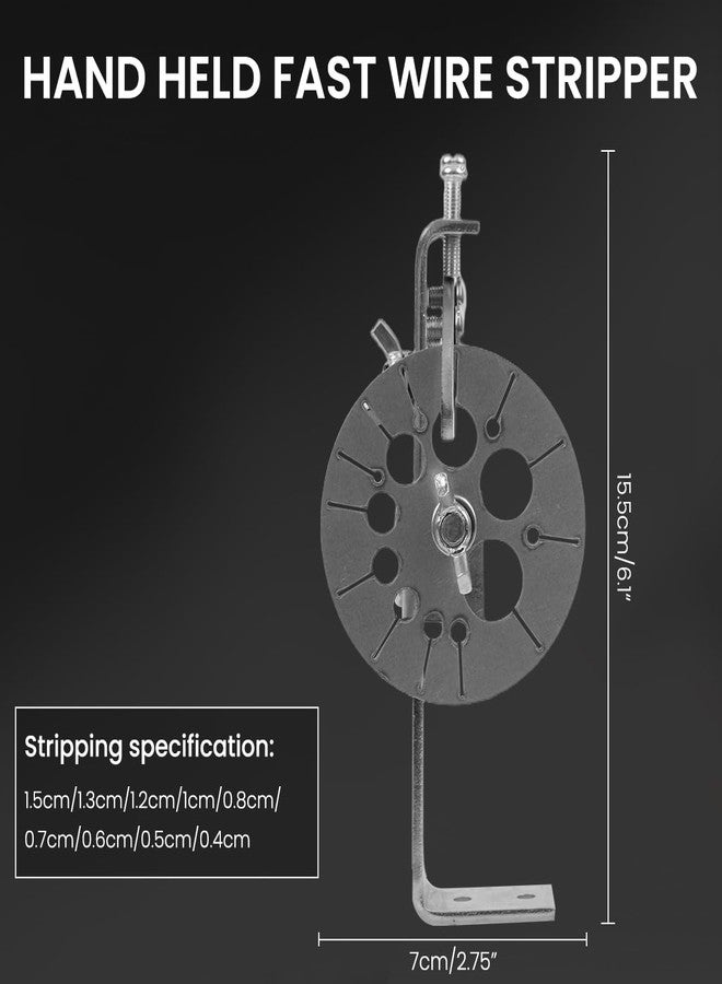 Serplex® Manual Handheld Wire Stripper with Multi-Cable Slots,Includes 10Pcs Stainless Steel Blades,Wire Stripper Tool Porable Handheld Multi Cable Cable - Image 2