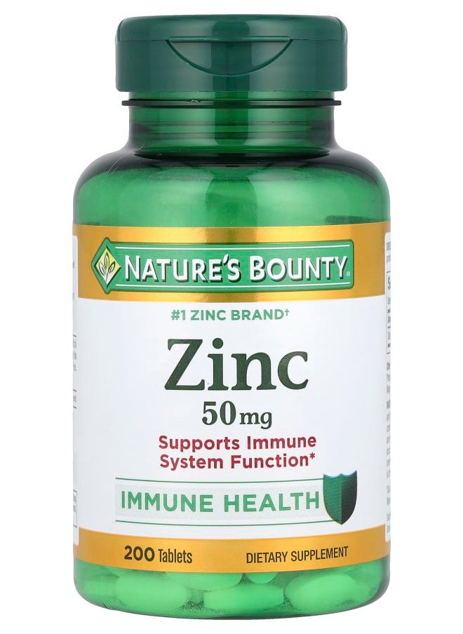 Nature's Zinc 50 mg 200 Tablets 