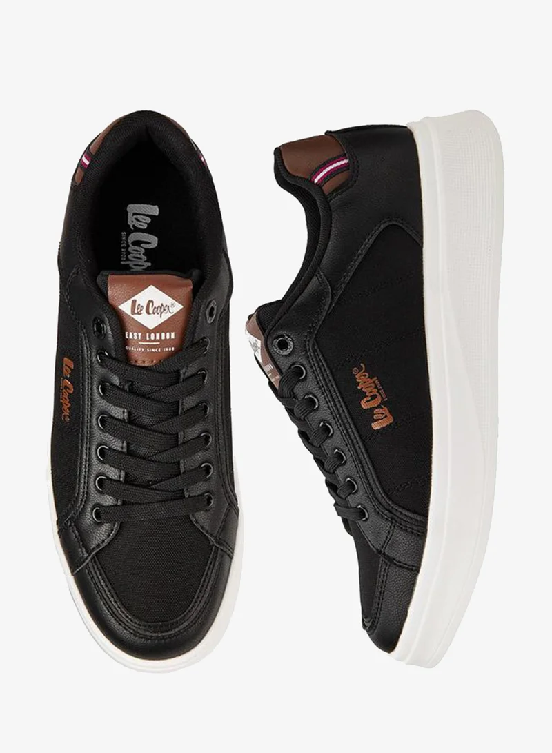 Lee Cooper Men's Solid Lace-Up Sneakers