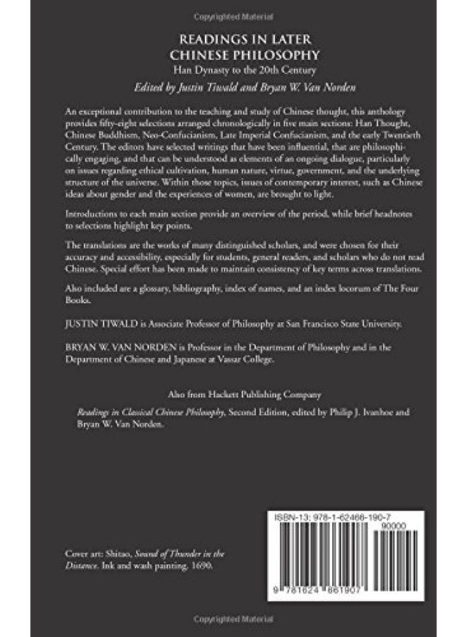 Readings in Later Chinese Philosophy: Han to the 20th Century  - Image 2