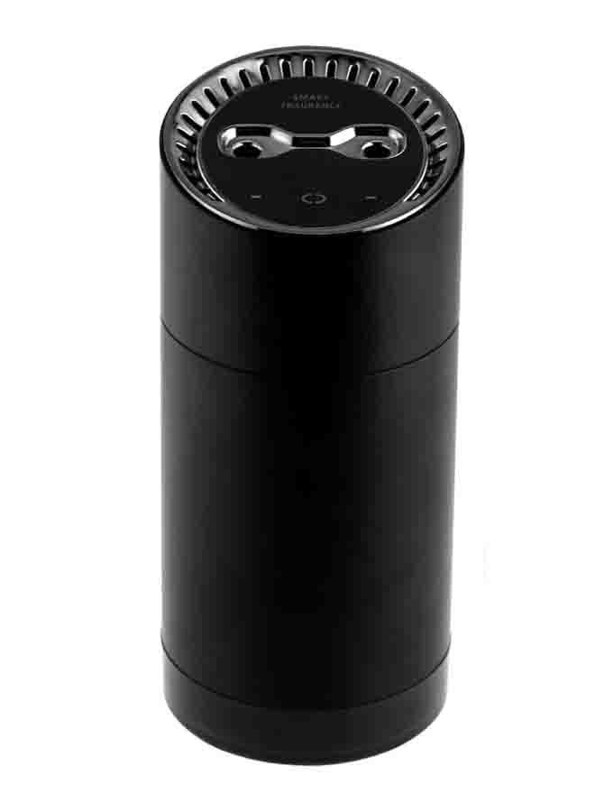 معطر هواء السيارة الذكية للسيارة والمنزل والمكتب، موزع روائح عطرية يدوم طويلاً، يعمل بالبطارية، معطر هواء صغير يعمل بشحن USB مع عطر أسود - Image 1