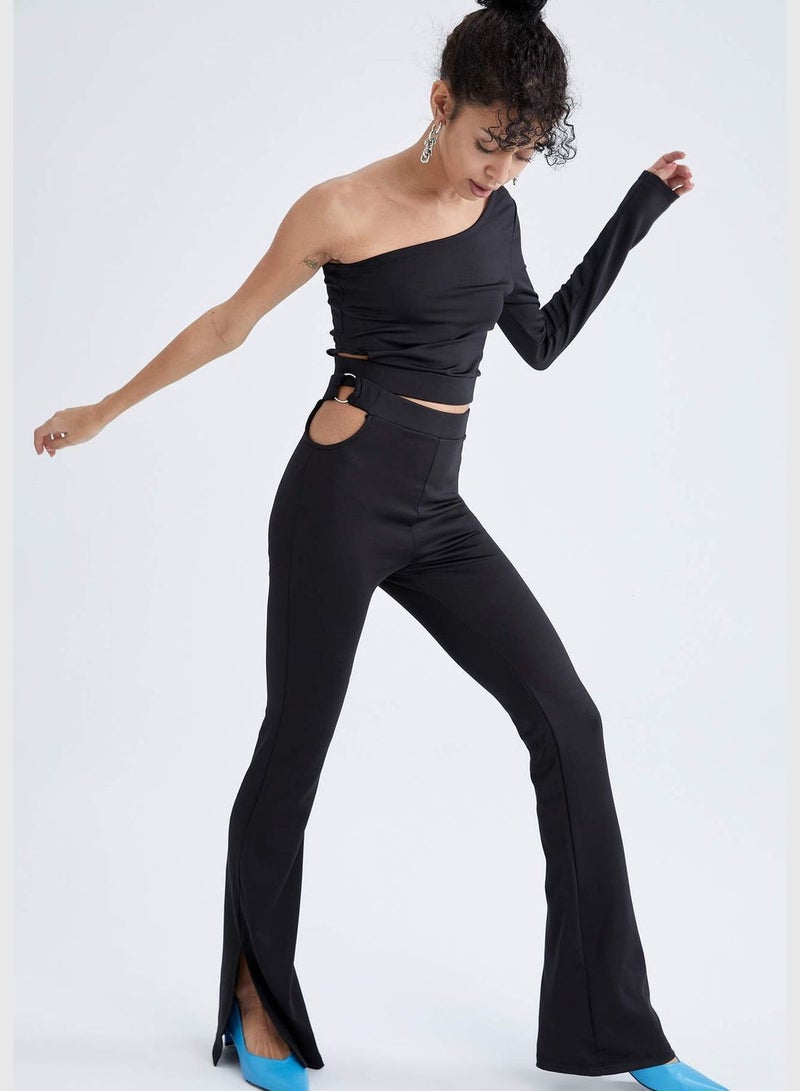 DeFacto Cut Out Detail Side Split Culottes  - Image 2