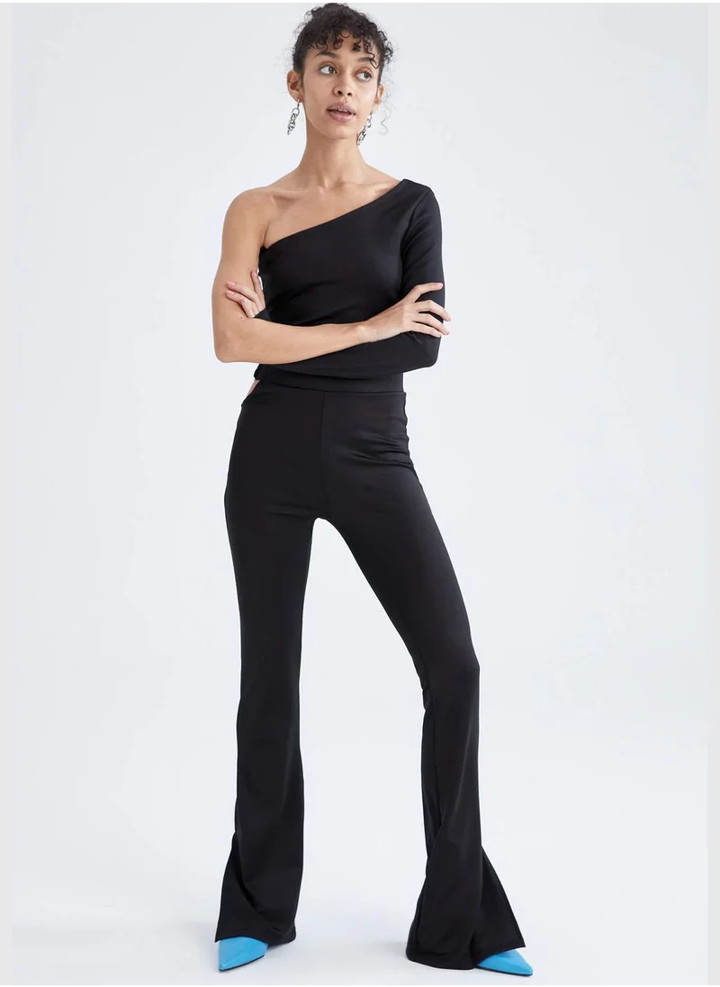 ديفاكتو Cut Out Detail Side Split Culottes