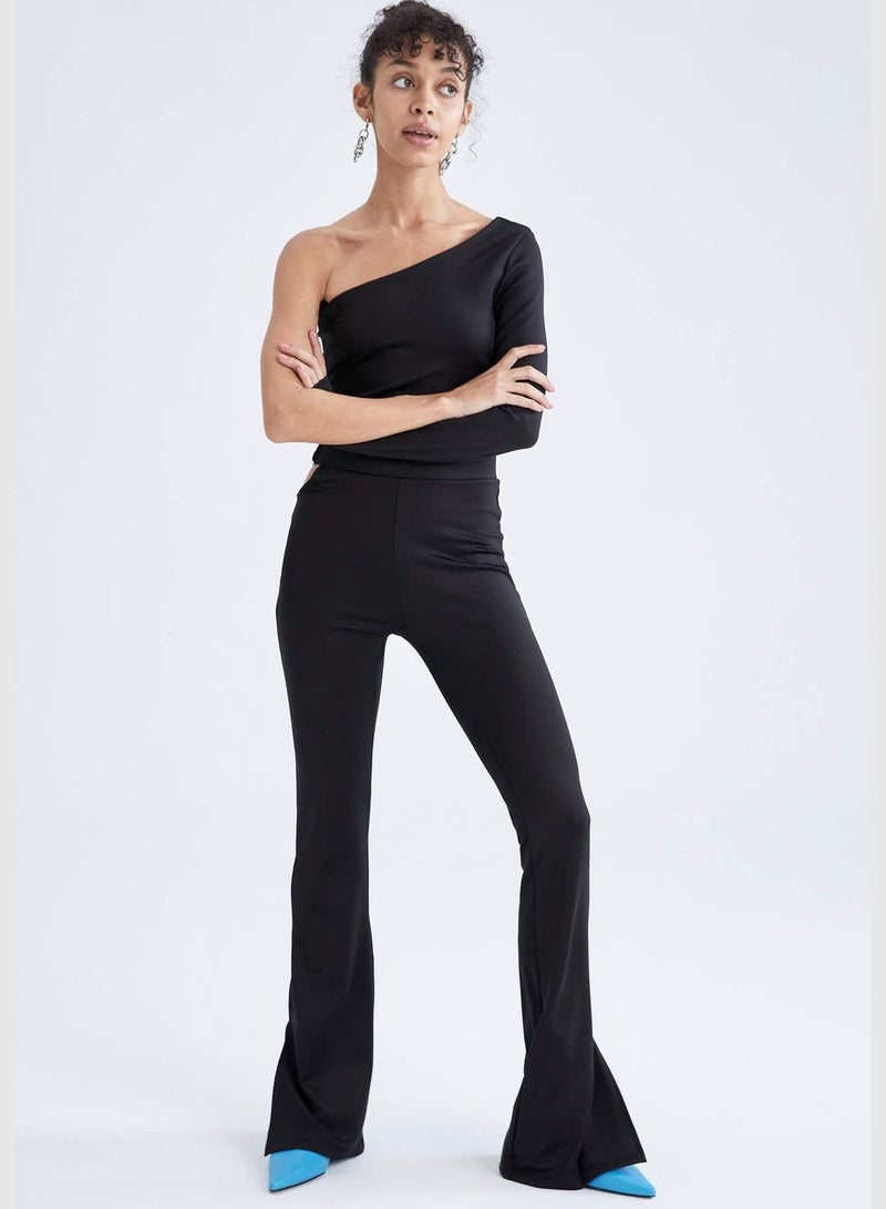 DeFacto Cut Out Detail Side Split Culottes  - Image 4