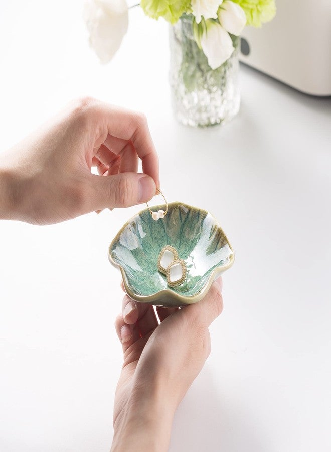 Mecaikru Ring Dish, Ceramic Trinket Tray, Small Dish for Jewelry, Key Bowl, Ring Tray for Jewelry, for Friends Sisters Daughter Mother - Image 3
