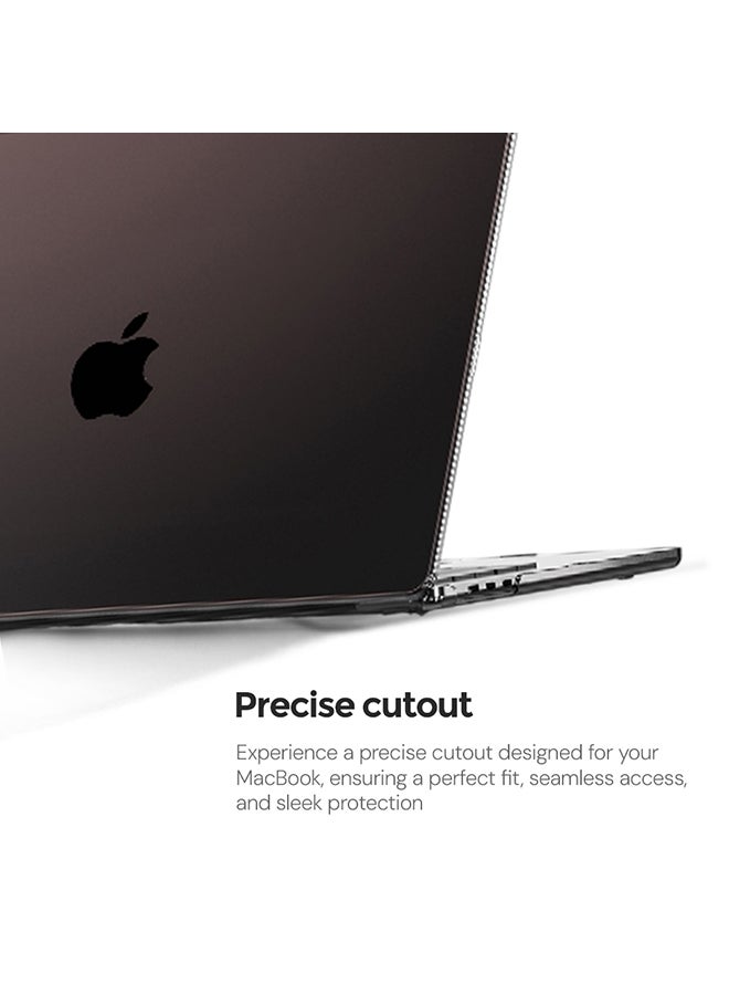 O Ozone Ultra-thin Super Crystal Case Compatible with MacBook Air 15 inch (A2941)M2 2023, (A3114)M3 2024 Case+Keyboard Cover & Screen Protector, Black - Image 4