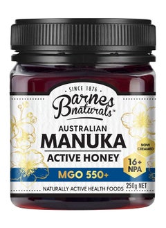 Manuka Honey Barnes Naturals Australian manuka Active Honey Mgo-550 250g  - Image 1