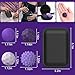BUSOHA Silicone Fidget Balls 8 Pack Silicone Stress Relief Balls Stone for Adults Sensory Travel Toys for CalmingStressAutism and ADHDGifts for Teens AdultsPurple - Image 4