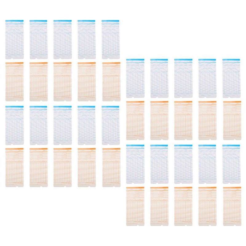 Universal Double Sided Time Card Paper 190 Sheets For Employee Attendance Weekly Monthly - Image 2
