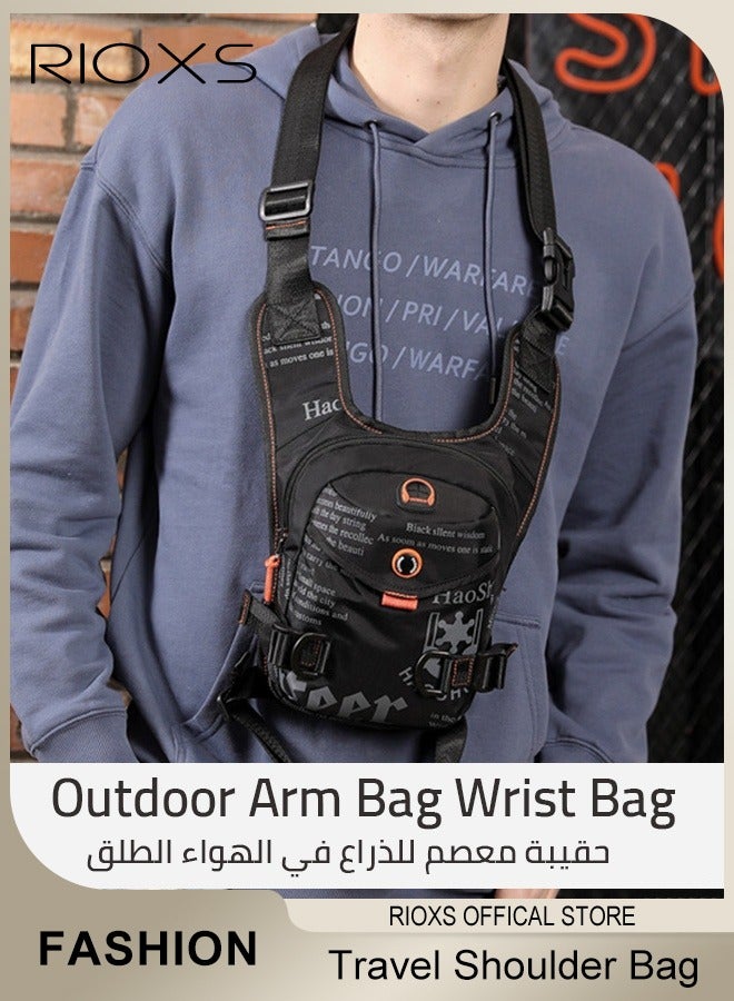 Leg Drop Motorcycle Bag for Men Women Nylone Belt Waist Bag for Riding Lightweight Waterproof Travel Shoulder Crossbody Bags with Adjustable Straps