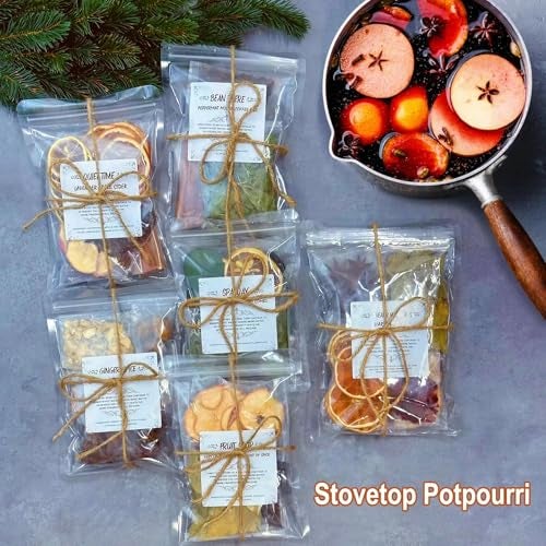 Pextian Potpourri Simmering, Set of 6 Stovetop Potpourri: Quiet Time, Spa Day, Ginger Spice, Fruit Soup, Bean There, Sweater Weather, Simmer Pot Ingredients for Home Fragrance, Housewarming, Hostess Gift - Image 3