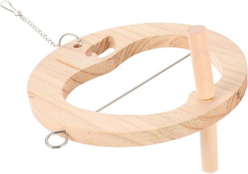Wooden Parrot Fruit Skewer Bird with Vegetable Basket and Swing Stand for Bird Cage Feeding and Foraging Supplies - Image 1