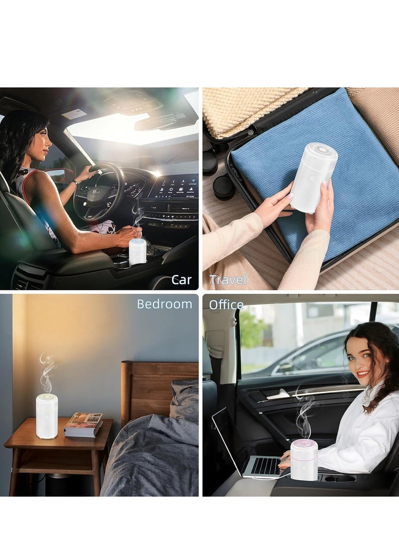 KASTWAVE - Car Diffuser, Aromatherapy Diffusers for Essential Oils, USB Mini Cool Mist Scent Air Humidifier with 7 Led Color Changing Light for Car Home Room Office Bedroom - Image 1
