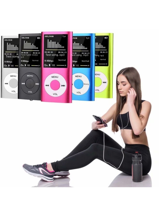 Fourth Generation Card Insertion Mp4 Player Screen Ultra-thin Super-long Reading Video Mp3 High-definition Digital Computer/mp3-Body Color:Package Three-Memory Capacity:Card MP4 - Image 2