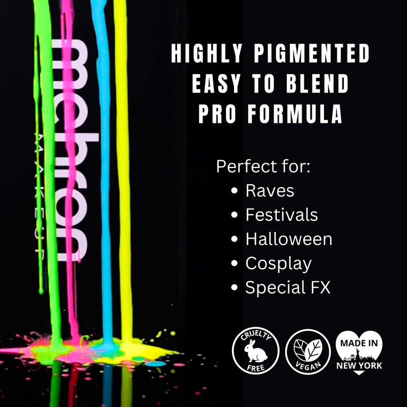 Mehron Paradise FX UV Neon Glow â€“ Neon UV Celestial 1.4 oz | Water Activated Black Light UV Paint for Raves, Costumes, SFX, Halloween, Stage, Theater & Cosplay - Image 4