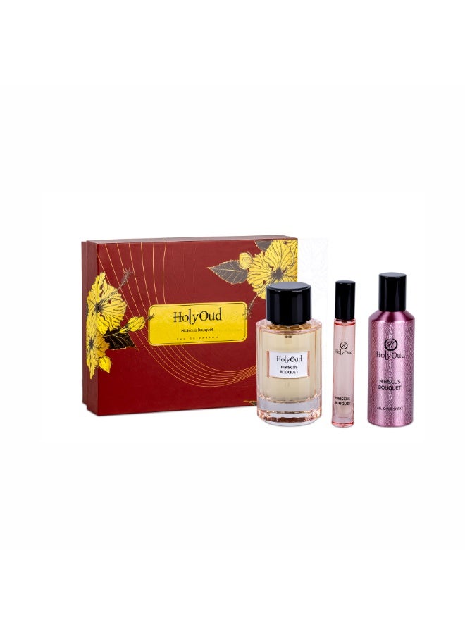 Holy Oud Hibiscus Bouquet EDP Unisex 100ML Set - Image 1